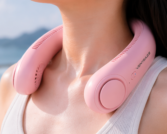 Ventraze™ Neck Cooling Fan – 360° Hands-Free Airflow